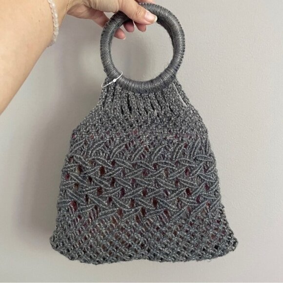 Vintage Handmade Woven Small Macrame Handbag - made in the Phillippines 🇵🇭 - Picture 1 of 7